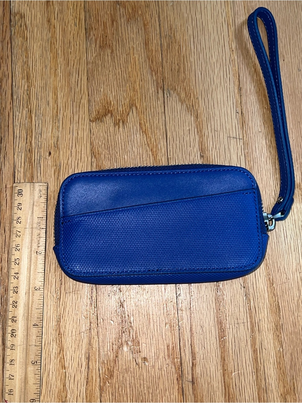 Tumi Blue Leather Wristlet - Picture 3 of 9